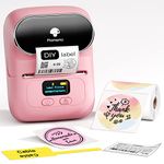 Label Maker Machine Phomemo M110, Label Printer for Small Business, Label Maker Machine with Tape for Barcode, Mailing, Clothing, Thermal Label Printer for Android & iOS, with 1 Roll Thermal Label