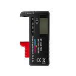 amiciSense Digital Battery Tester Bt-168 Pro Voltage Indicator For 1.2V-4.8V Aa Aaa C D 9V 3V 18650 16340 14500 Lithium Battery, Battery_powered, Black