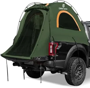 Truck Bed Tent 6.4' ~ 6.7', Upgrade Quick Setup Truck Tent for Camping, 3000mm Waterproof Pickup Truck Tent for 2 Person, Ford, GMC, Toyota, Chevy, Dodge, Nissan