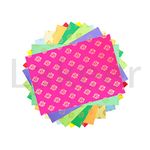 Lakeer A4 Printed Decorative Paper Pack of 10 sheets 180-210GSM thick Pre Printed Paper for Origami, Scrapbooking, Hobby Crafts, Project Work, etc (Emblem)