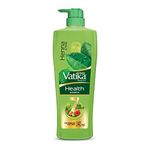 DABUR Vatika Health Shampoo, 340ml With 7 Natural Ingredients For Smooth, Shiny & Nourished Hair, Repairs Hair dDamage, Controls Frizz For All Hair Type With Goodness Of Henna & Amla