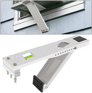 Window Air Conditioner Support Bracket,Relieves Weight Stress On The Window Frame A/C Safe Support Bracket Installs from Inside The House Built-in Bubble Level Window AC Mount Bracket up to 165lbs
