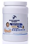 Explosive Whey Athlete Series Whey Protein 100% Isolate - 1kg | Trusted by M.S. Dhoni & Kedar Jadhav | Informed Sport Certified | Muscle Support & Recovery - 26g/Serving (Vanilla)