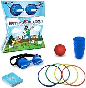 The UpsideDownChallenge Backyard Edition Game for Kids & Family - Complete Fun Outdoor Challenges with Upside Down Goggles - for Game Night and Lawn Parties - Ages 8+