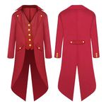 AIEOE Medieval Steampunk Tailcoat Halloween Costumes for Children Kids Boys Long Sleeve Trench Coat