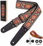 Nefelibata Guitar Strap, Embroidere