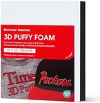 Richword Selected 3D Embroidery Puffy Foam 12"x16" 3MM - 10PCS (5White+5Black) for Caps, Jackets, Garments and More