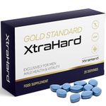 XtraHard | 20 Tablets | 100% Natural, Exclusively for Men, 20 Small Easy Swallow Pills, Manufactured in The UK.