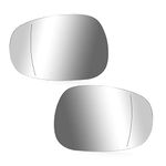 51167252893 Left & Right Side Heated Mirror Glass, Replacement for BMW 125i 128i 135i 135is 320i 323i 325i 328i 335d 335i xDrive 335is 2009 2010 2011 2012 2013，Replace 51167252894