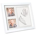 Baby Hand and Footprint Kit,Newborn Keepsake for Registry,Wooden Photo Frame,Baby footprint Kit Decorations for Room or Nursery Decor