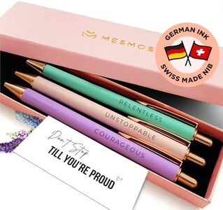 MESMOS Fancy Pen Set, Inspirational Gifts for Women, Motivational Gifts, Office Motivational Pens, Boss Lady Writing Pens, Nice Pens, Click Pens, Unique Pens, Server Pens, Promotion Gifts, Pretty Pen