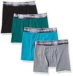 Hanes Ultimate Men's Sport X-Temp Ultra Lightweight Boxer Brief 4-Pack, Assortment 1, Large