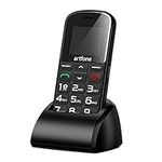 artfone CS182 Big Button Mobile Phone, Senior Unlocked Mobile Phone with Dock and 1400mAh Battery.