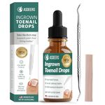 Ingrown Toenail Treatment: Ingrown Toenail Removal Kit - Nail Toe Reliever and Softener Tools for Men Women - Corrector Drops Easy to Use at Home