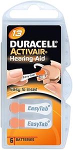 Duracell Activair Hearing Aid Batteries Type 13 Orange Pack of 60