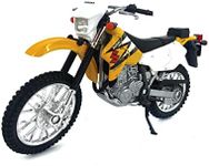 Welly Die Cast Motorcycle Yellow Suzuki DR-Z400S, 1:18 Scale