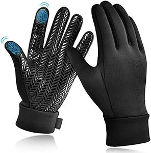 EEFOW Girls Waterproof Winter Touchscreen Gloves: Warm Lightweight Cycling Snow Mitten for Age 6-8 Years Boys & Girls Youth Big Children for Cold Weather Running Ski Football Riding Soccer