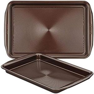 Circulon 47107 2 Piece Baking Sheet, Steel, Chocolate