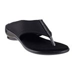 Metro Women's Black Synthetic Sandals 4-UK (37 EU) (32-7662)