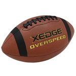 XEDGE Composite Leather Indoor/Outdoor Footballs for Training and Recreational Play Size 7（Youth）