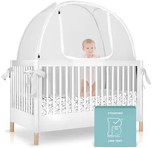 Pro Baby Safety Pop Up Crib Tent, Fine Mesh Crib Netting Cover to Keep Baby from Climbing Out, Falls and Mosquito Bites, Safety Net, Canopy Netting Cover - Sturdy & Stylish Infant Crib Topper