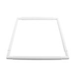 Cross Stitch Clip Frame, Q Snap Frame Plastic Square Embroidery Frame Sewing Hoop for Hand Quilting, Needlepoint, Silk-Painting, DIY Craft Sewing Tools(43.1 * 43.1cm)