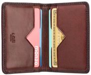 A-SLIM Bifold Leather Wallet Card Holder | Slim Bifold Wallet for Men | RFID Blocking Card Wallet | Compact Design for Men’s Wallet & Women’s Wallet | Doku (Burnished Tan)