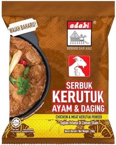 Adabi Kerutuk Ayam Powder Malaysian Chicken Curry Spice Mix Rich & Aromatic Traditional Malay Curry Seasoning 250g