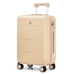 Hanke 26 Inch Luggage Large Suitcase with Spinner Wheels TSA Luggage Suitcases Traveler Hard Case Luggage for Women & Men Rolling Checked Luggage(Cuba Sand)