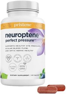 Eye Pressure Supplement with Bilberry Saffron Niacinamide CoQ10 for Optic Nerve Relief - Helps Support Healthy Retinal Blood Flow - Neuroptene® (60 Capsules)