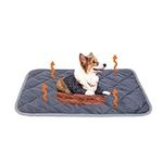 NHCDFA Self Heating Cat Mat,Pet Self-Warming Pad Mat 40x50cm,Thermal Dog Cat Blanket Machine Washable Reusable,Safe Self Heated Soft Pet Blankets,Non-Slip Warm Puppy Rabbit Mat(Grey)