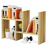 TKINRIC Desktop Bookshelf Adjustabl