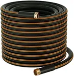 Atlantic Heavy Duty Garden Hose 5/8 Inch x 200 Foot Black Color Water Hose (200FT)