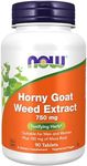 NOW Foods Supplements, Horny Goat Weed Extract 750 mg Plus 150 mg of Maca Root, Tonifying Herb*, 90 Tablets, for Sexual Health