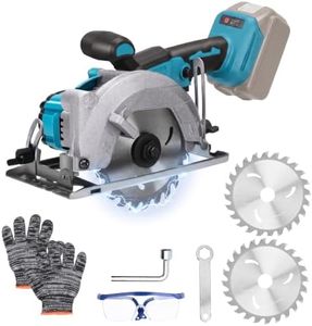 5 Inch Compact Brushless Circular Saw for Makita 18V Battery, 22mm Arbor | 6000RPM/min,0°-45° Angle Handheld Cordless Circle Saw for Wood, Soft Metal, Plastic(No Battery)