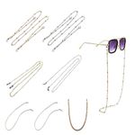 Glasses Chain, 7 Pcs Elegant Eyeglass Chain, Sunglasses Chain Women Anti-Slip Glasses Straps Chains Sunglass Eyeglass Holder Retainer String for Women Men