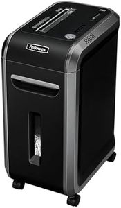 Fellowes 18 Sheet Paper Shredder for Office Use - 100% Jam Proof Cross Cut Shredder - 99Ci Shreds for 30 Minutes - Powershred Office Shredder with Large 34 Litre Pull-Out Bin - DIN Level P4 - Black