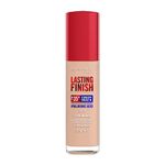 Rimmel Lasting Finish 35Hr Foundation 010 Rose Ivory, Full Coverage, Hydrating, SPF20, Hyaluronic Acid, Vitamin E, 2% Niacinamide, All Day Wear, Vegan, Cruelty Free