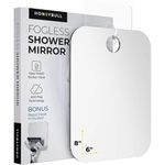 HONEYBULL Shower Mirror | Fogless with Razor Hook (Medium 6x8)