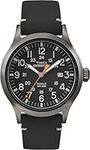 Timex Men's TW4B01900GP Expedition Black Dial Black Leather Strap