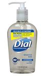 Dial 724694 Light Floral Clear Antimicrobial Sensitive Skin Liquid Hand Soap with Decor Pump, 7.5oz Bottle (Pack of 12)
