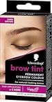 Schwarzkopf Eyebrow Tint, permanent eyebrow colour, eyebrow dye kit for natural looking brows, Dark Brown