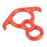 Climbing 8 Ring Safety 50KN Aluminum Alloy Mountaineering Climbing Figure 8 Rope Descender Ring for Outdoor Climbing