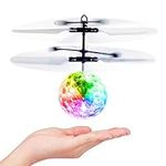 Betheaces Flying Ball Toys Kids RC Flying Hover Disco Ball Remote Control Helicopter Drone Infrared Induction Gifts for Boys Girls Teenagers Indoor Outdoor Handheld Games