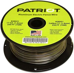 Patriot Aluminum Tire Fence Wire Sturdy Rustproof Resists Tarnish 17-Gauge 250 ft