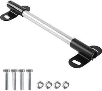 (1 Set) Heavy-Duty Wheelbarrow Axle Bracket Set - 10” x 0.63” Wheelbarrow Axle Shaft and 2.1” x 3.3” Brackets - Compatible with 5/8” Wheelbarrow Axles - Includes Bolts and Nuts