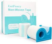 LotFancy Medical Tape, 6Rolls 2inch x 10Yards, Adhesive Hypoallergenic Surgical Paper Tapes, Wound First Aid Tape, 2 Dispensers Included