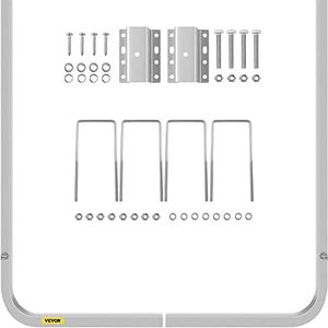 VEVOR Boat Trailer Guide-ons,116.84cm,One Pair Aluminum Trailer Guide ons, Rust-Resistant Trailer Guides with Adjustable Width, Mounting Parts Included, for Ski Boat, Fishing Boat or Sailboat Trailer