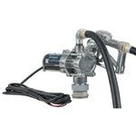 GPI 137100-05, EZ-8 Aluminum Fuel Transfer Pump with Spin Collar, 8 GPM, 12-VDC, 0.75-Inch Manual Nozzle, 10-Foot Hose, 15-Foot Power Cord, Suction Pipe Sold Separately