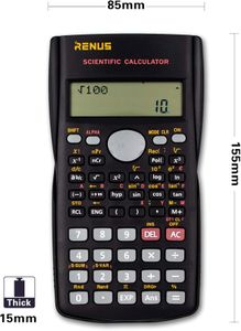 RENUS 2-Line Scientific Calculator – Engineering Functions for Students & Teachers